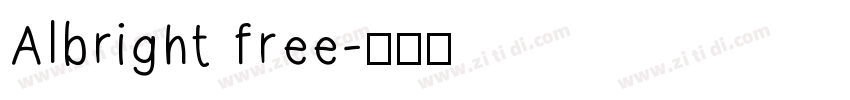 Albright free字体转换